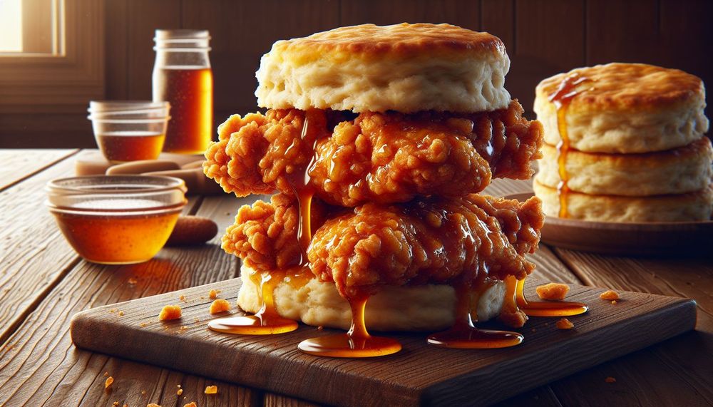 Easy Hot Honey Chicken Biscuits