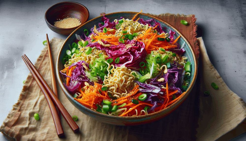 Crunchy Asian Ramen Noodle Salad