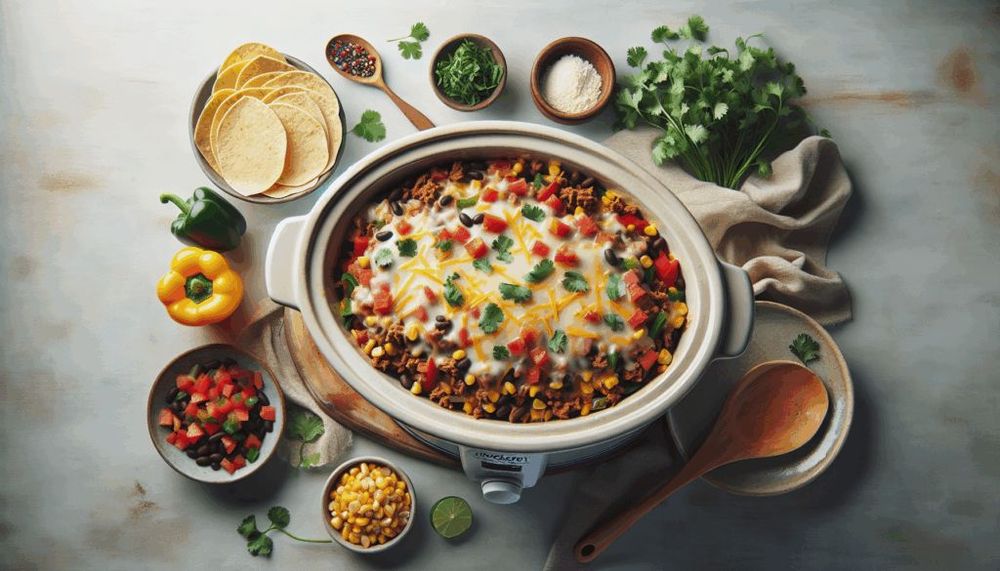 Crockpot Taco Casserole