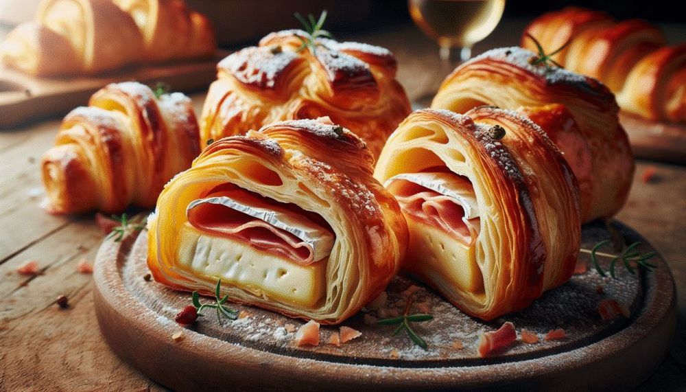 Baked Brie and Prosciutto Rolls