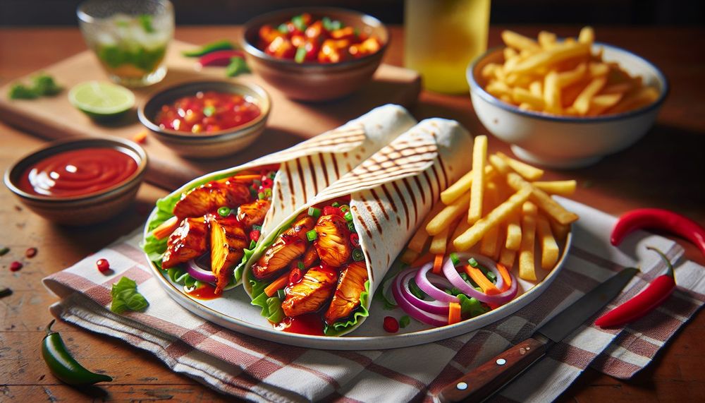 Sweet Chili Chicken Wraps
