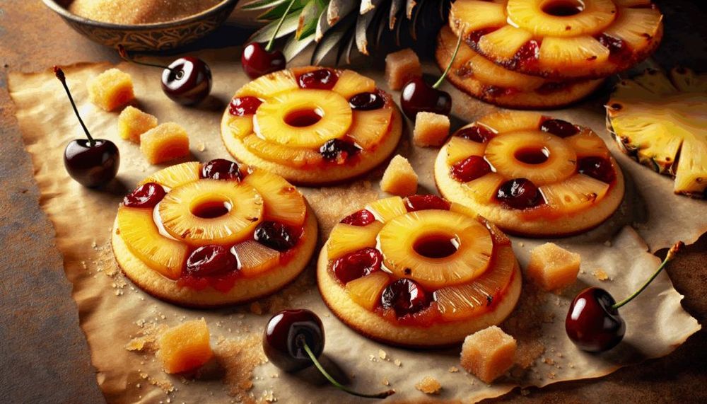 Pineapple Upside-Down Cookies