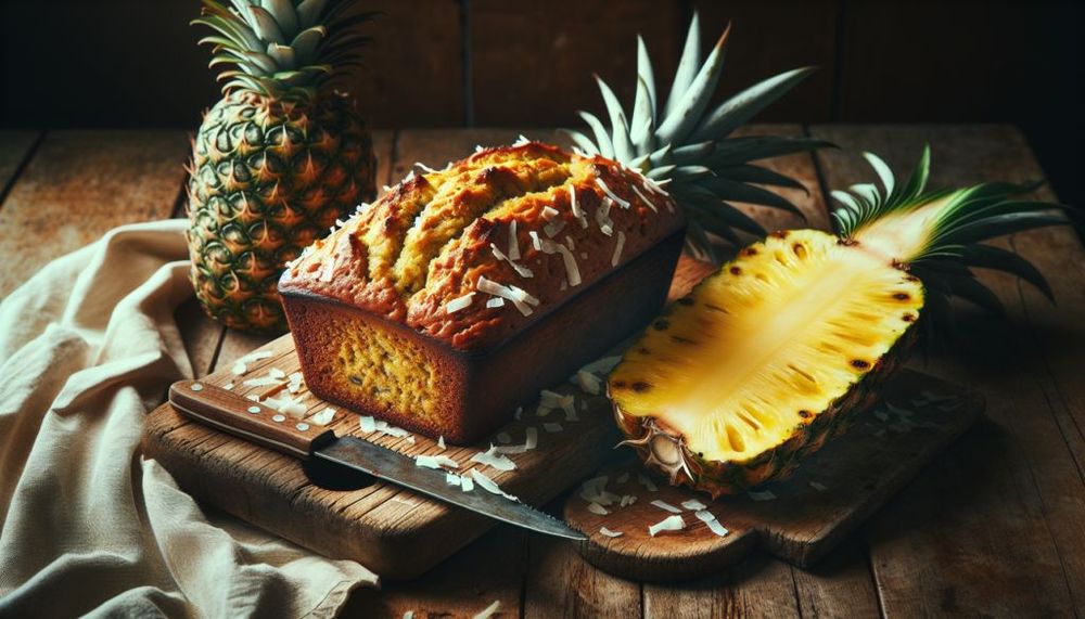 Hawaiian Banana Bread with Coconut & Pineapple
