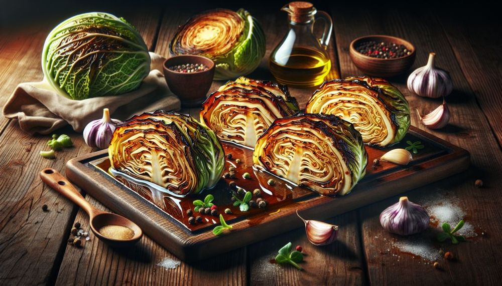 Oven Roasted Cabbage Steaks