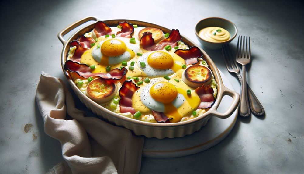 Overnight Eggs Benedict Casserole