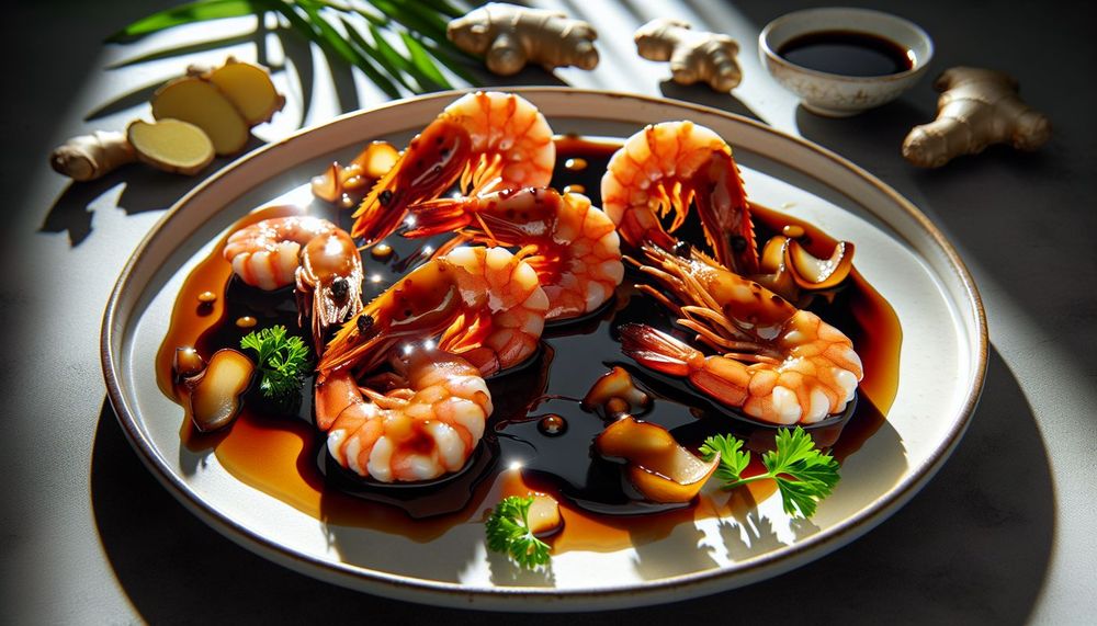 Shrimp with Ginger Soy Glaze