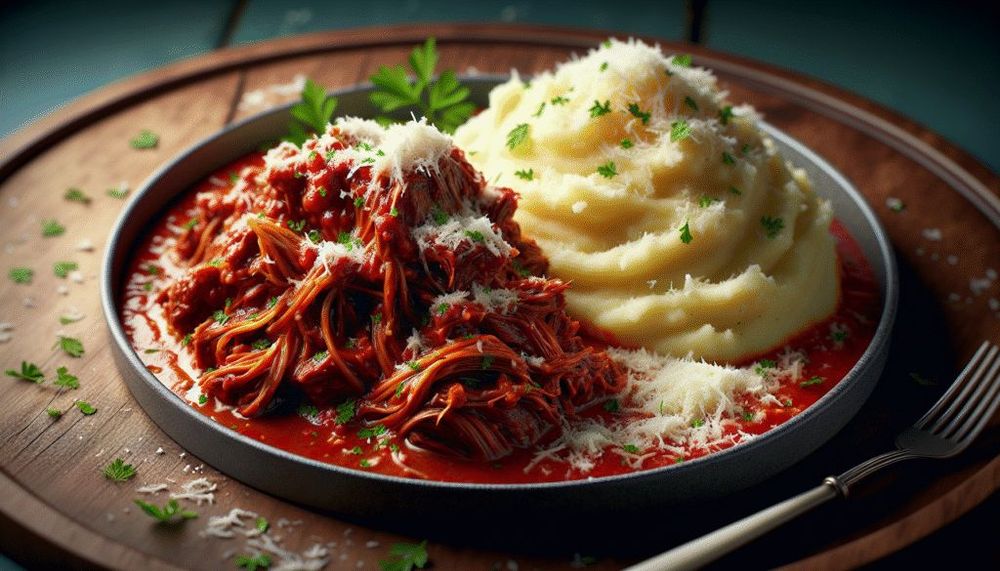 Short Rib Ragu with Parmesan Mashed Potatoes