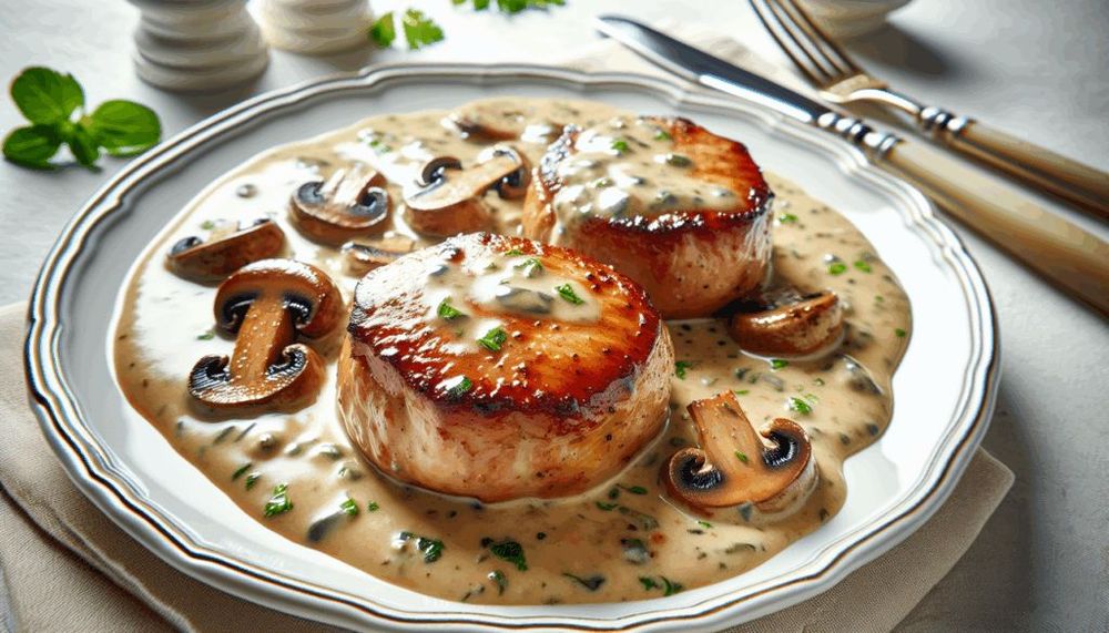 Pork Medallions in Mushroom Gravy