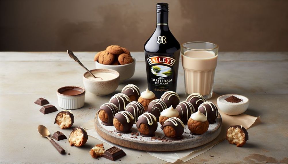 No Bake Baileys Irish Cream Cookie Balls