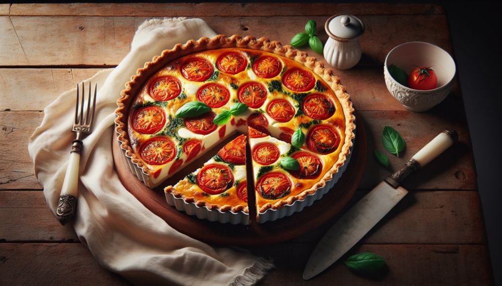 Caprese Quiche