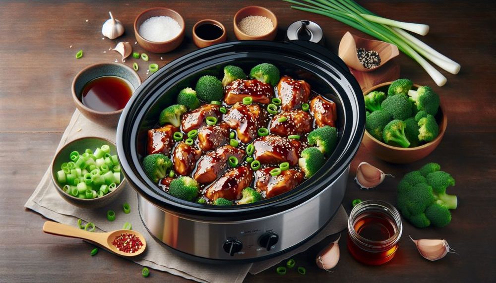 Crockpot Teriyaki Chicken with Broccoli