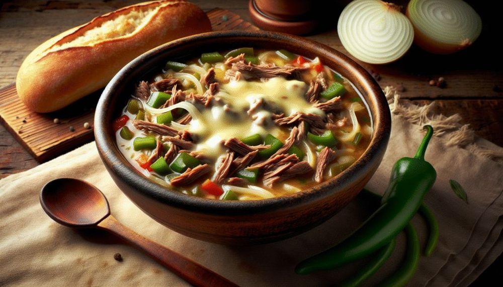 Philly Cheesesteak Soup