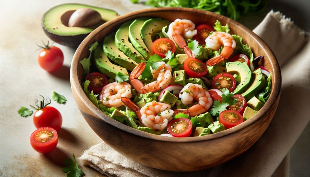 Avocado Salsa Shrimp Salad