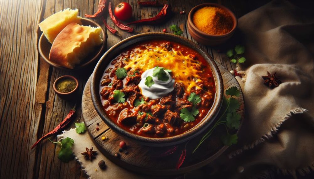 Spicy Queso Beef Chili