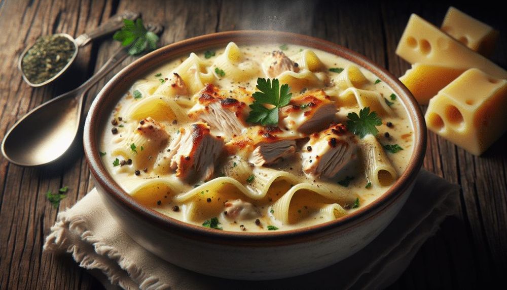 Alfredo Lasagna Soup