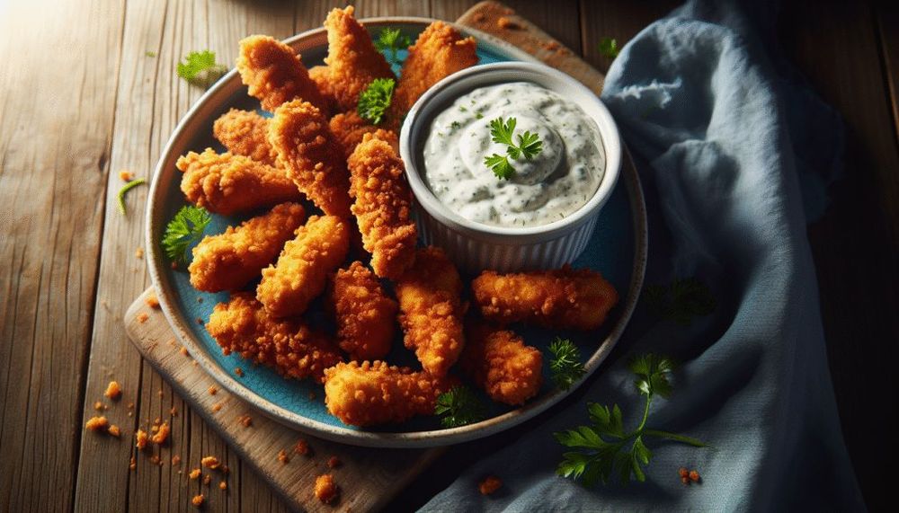Air Fryer Ranch Crusted Chicken Bites