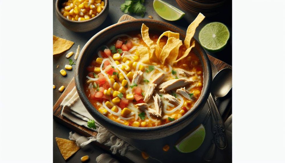 Cheesy Southwestern Chicken Tortilla Soup