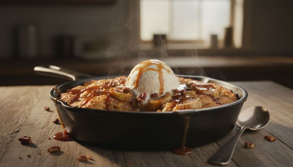 Bananas Foster Cobbler