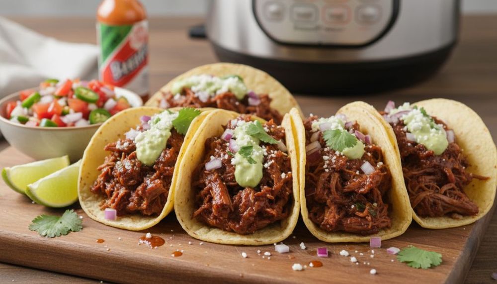Instant Pot Mexican Beef Barbacoa Tacos
