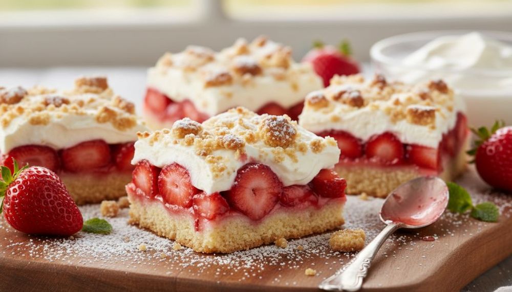 Strawberry Shortcake Bars