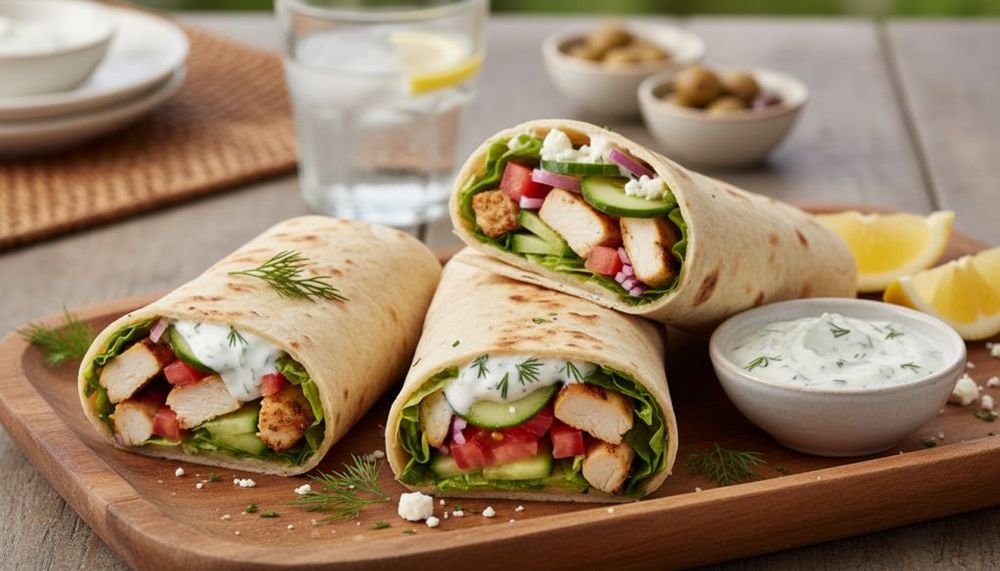 Greek Chicken Wraps
