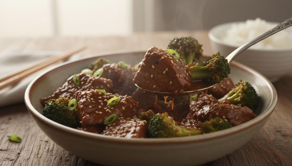 Slow Cooker Beef & Broccoli