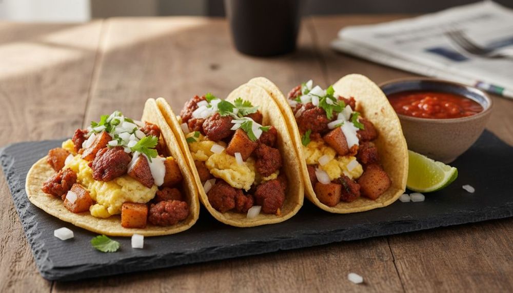 Chorizo Breakfast Tacos