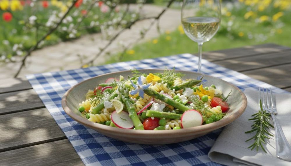 Spring Pasta Garden Salad