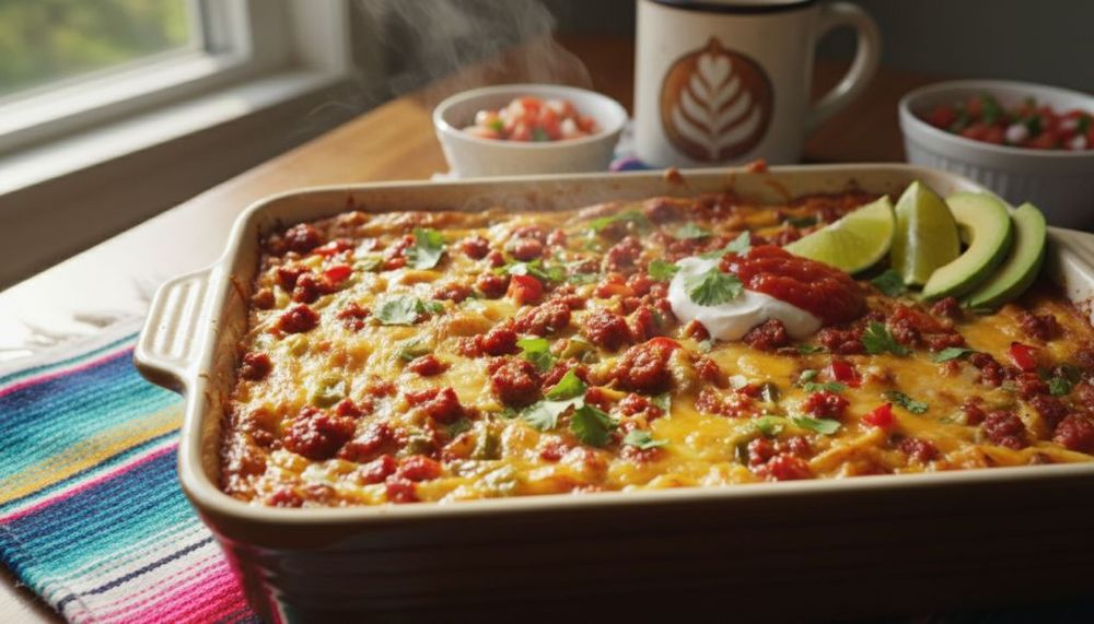 Mexican Breakfast Casserole with Chorizo