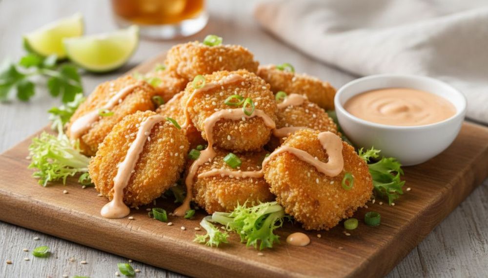 Crispy Bang Bang Salmon Bites