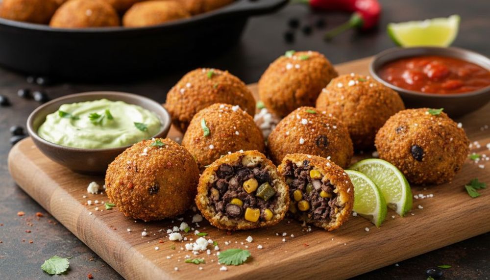 Smoky Black Bean & Cotija Bites