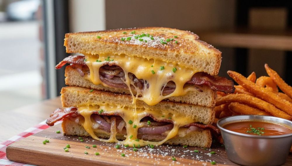 Bacon Onion Grilled Cheese