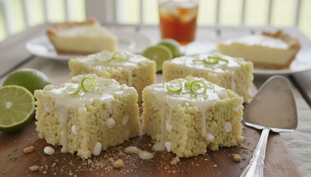 Key Lime Pie Rice Krispie Treats