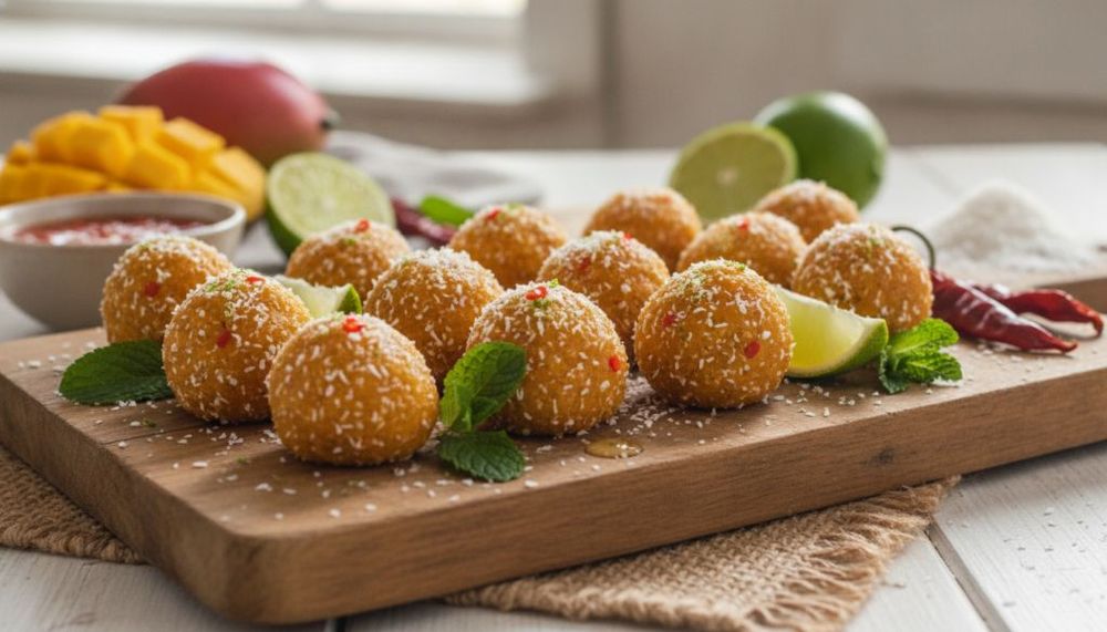 Mango Chili Lime Coconut Bites