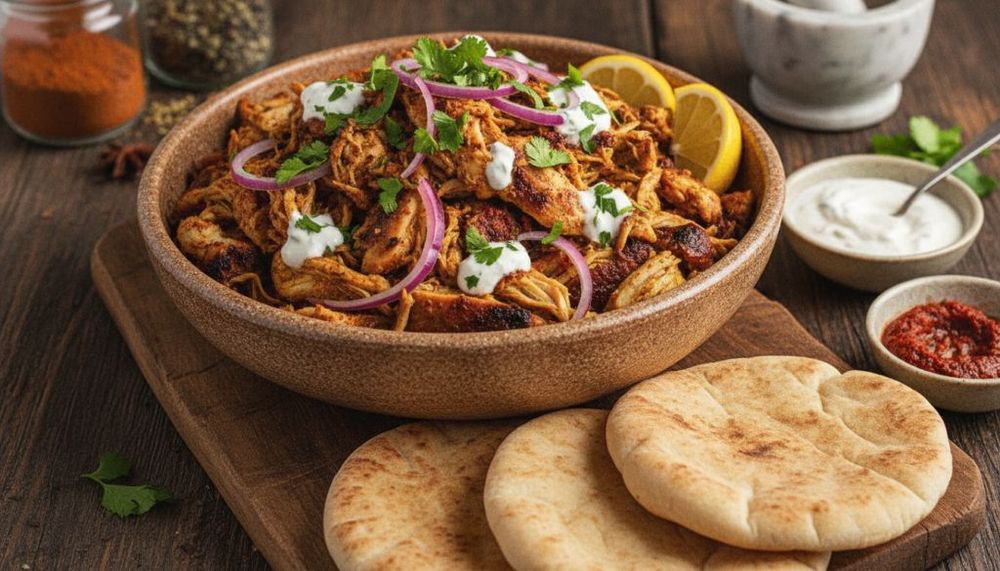 Slow Cooker Chicken Shawarma