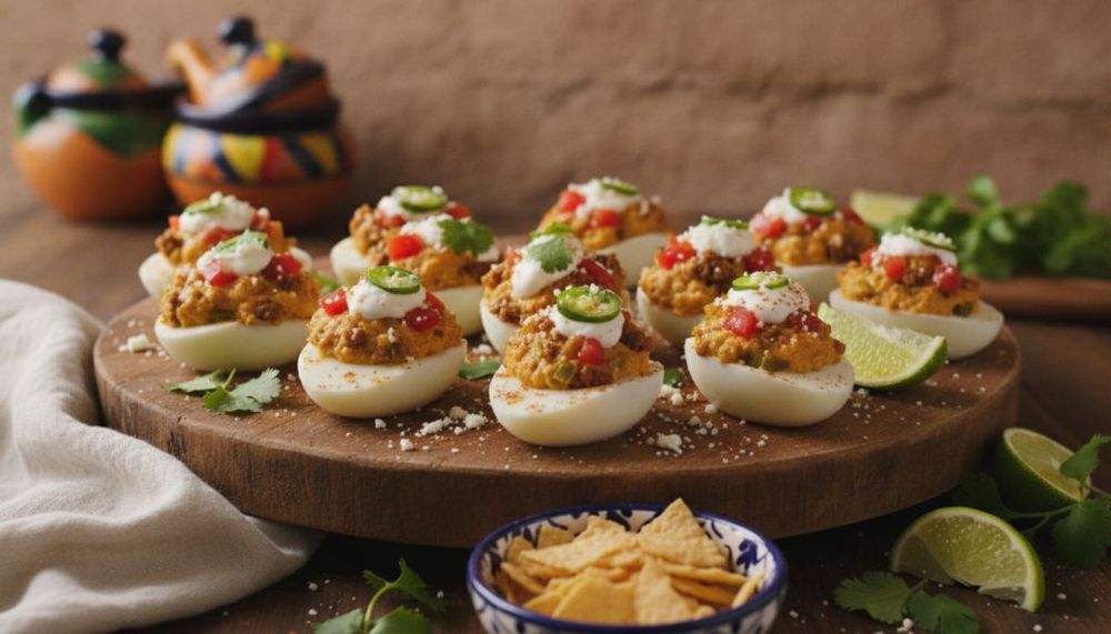 Loaded Taco Deviled Eggs