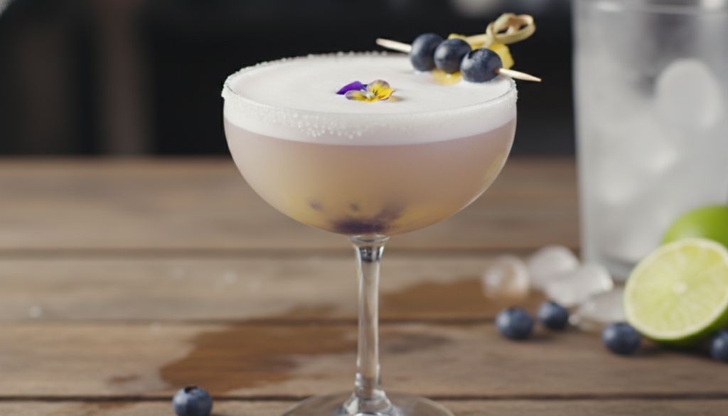 Blueberry Pineapple Tequila Sour