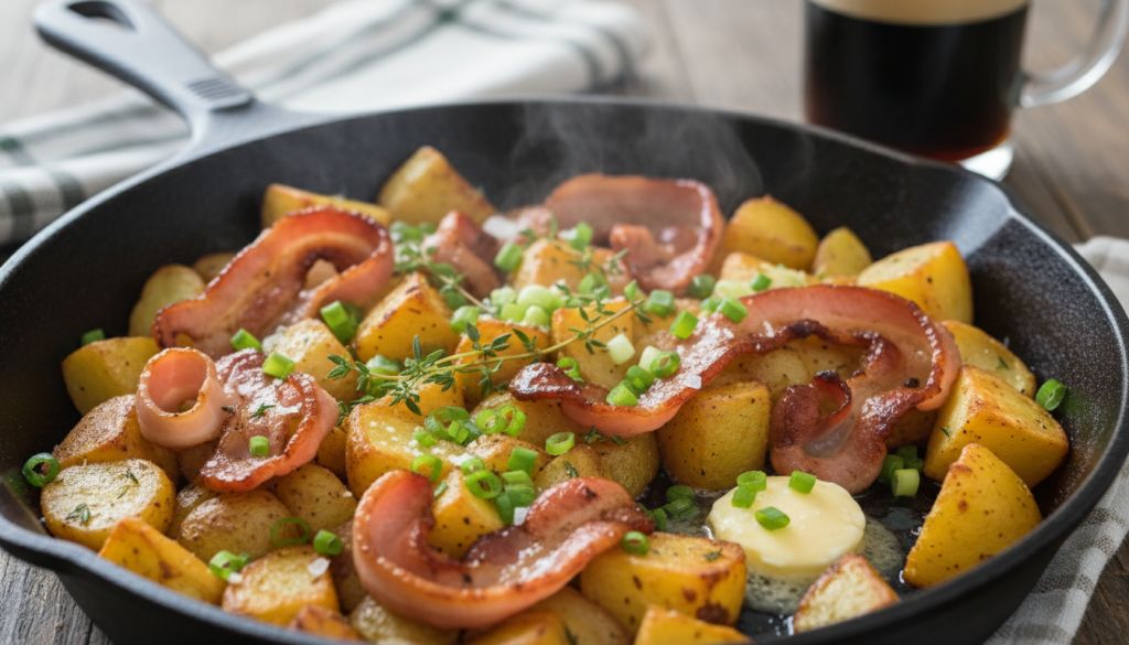 Crispy Irish Bacon Potato Skillet