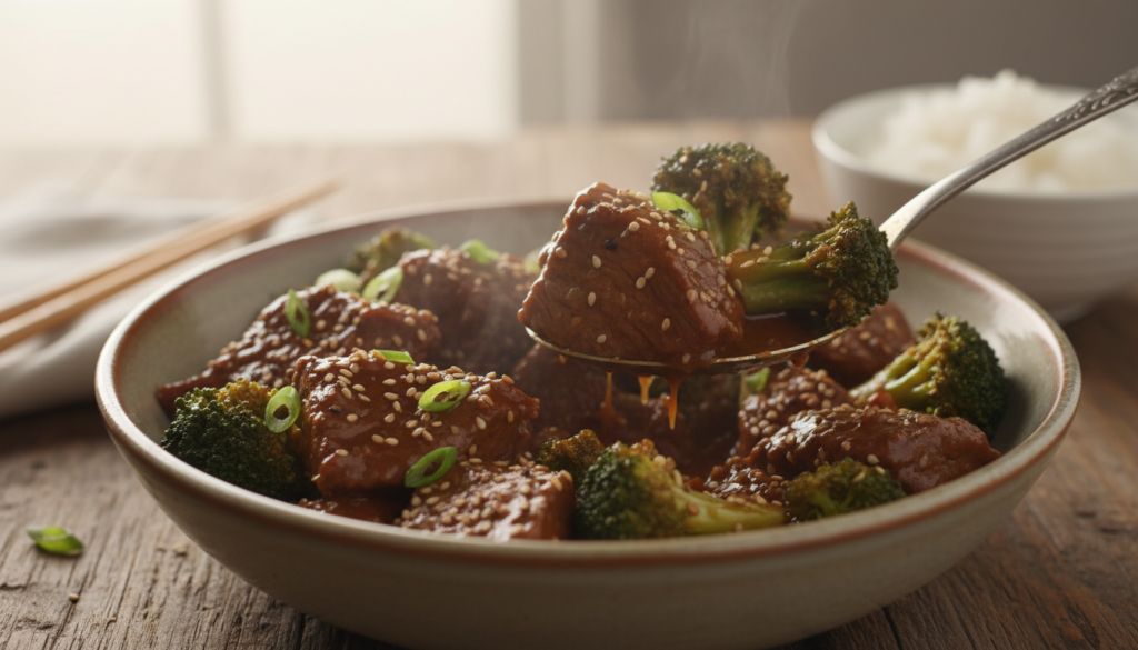 Slow Cooker Beef & Broccoli