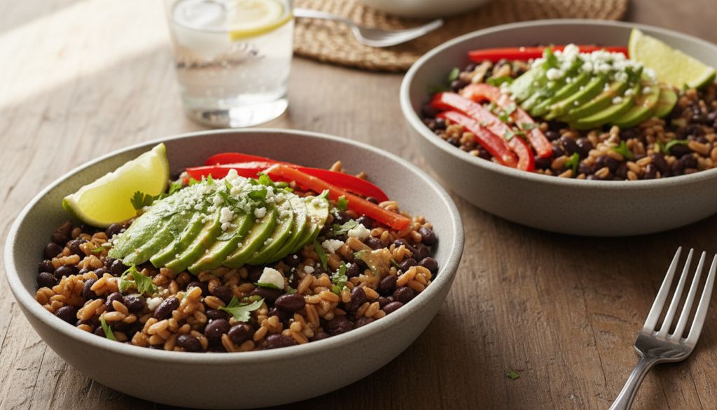 Black Bean & Farro Bowls