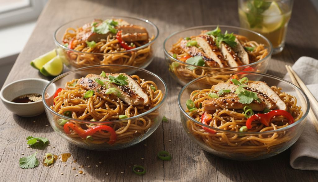 Sesame Ginger Noodle Bowls