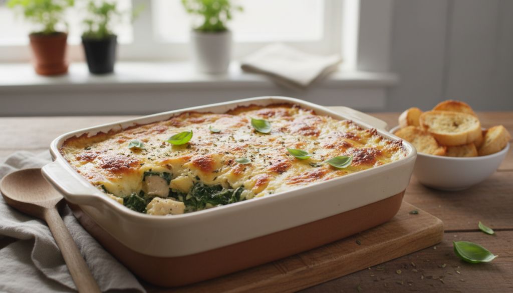 Spinach Artichoke Chicken Bake