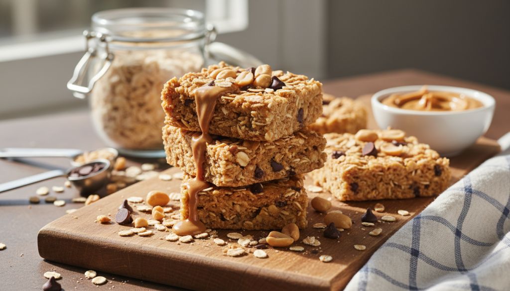 Peanut Butter Oat Energy Squares
