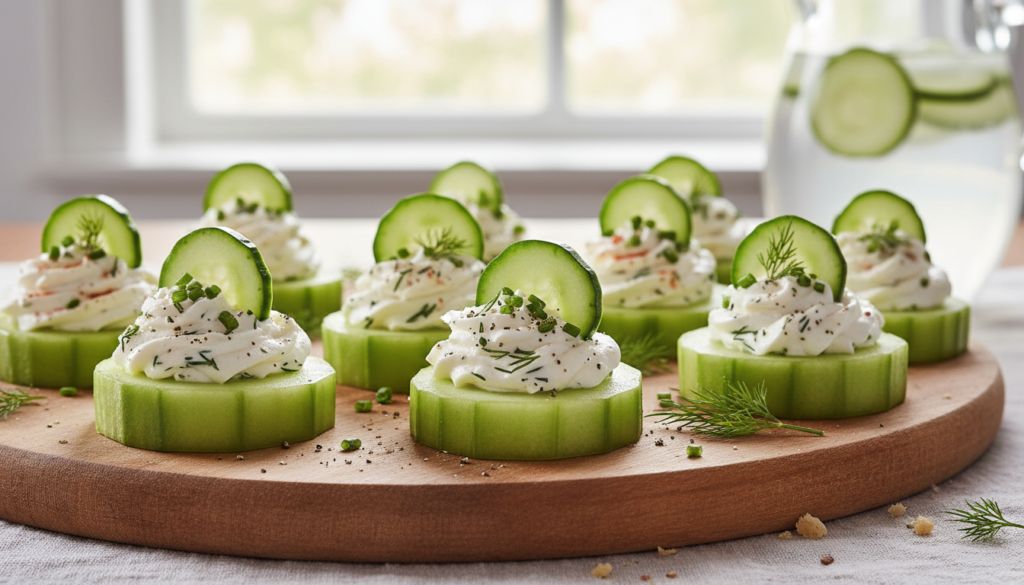 Cucumber Cream Cheese Bites