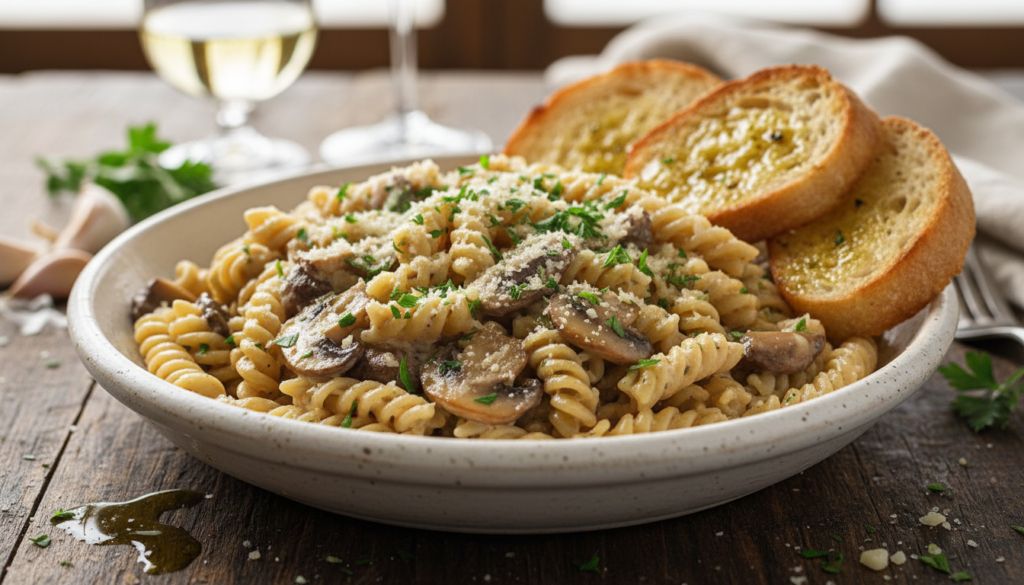 Garlic Mushroom Pasta