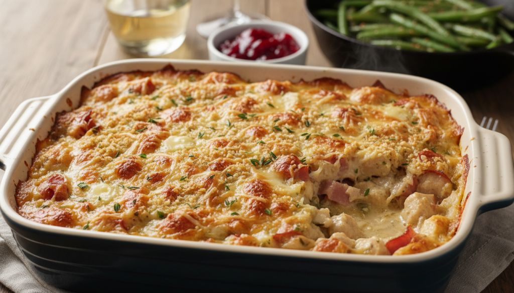 Creamy Chicken Cordon Bleu Casserole