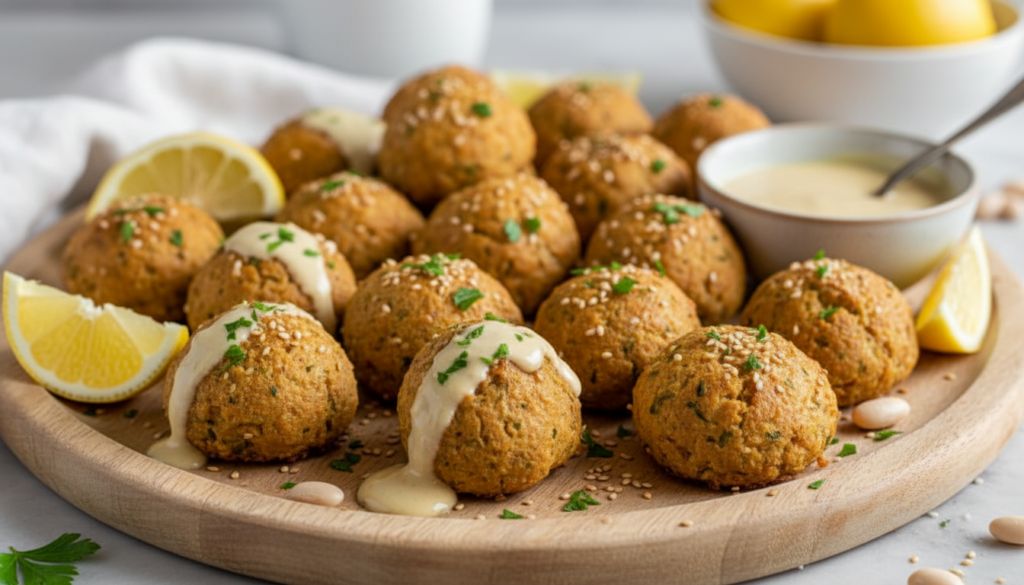 Lemon Tahini White Bean Bites