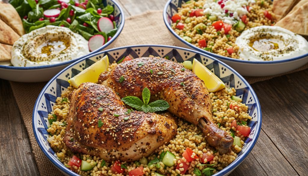 Za’atar Roasted Chicken & Bulgur Bowls