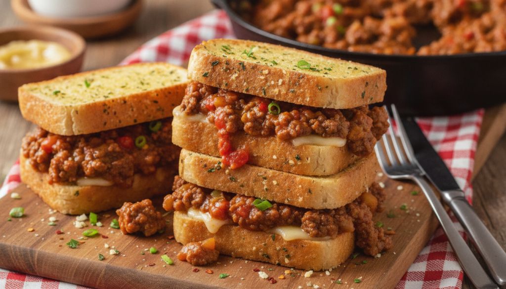 Garlic Bread Sloppy Joes