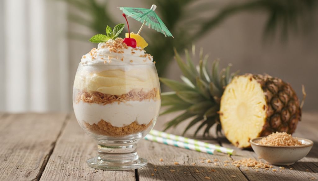 Piña Colada Cheesecake Mousse